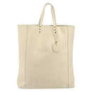 BOTTEGA VENETA INTRECCIATO Hand Bag Leather Cream Auth bs32707-2