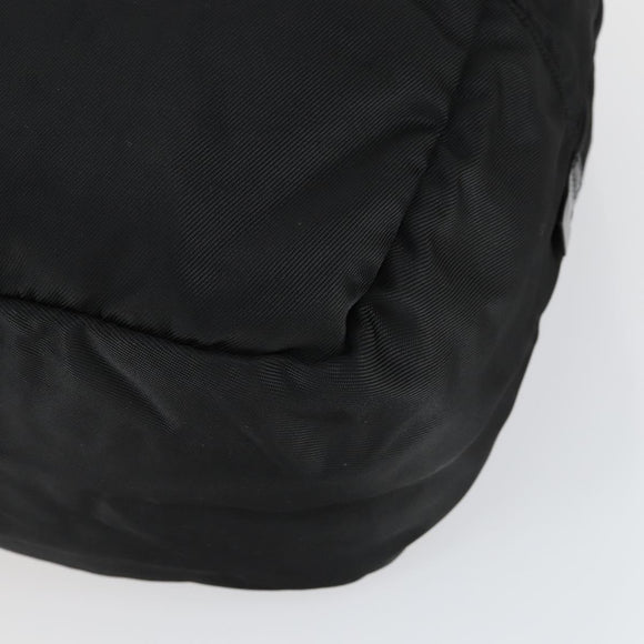 GUCCI Boston Bag Nylon Schwarz Silber 012 0389 Auth bs32709