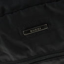 GUCCI Boston Bag Nylon Schwarz Silber 012 0389 Auth bs32709-17