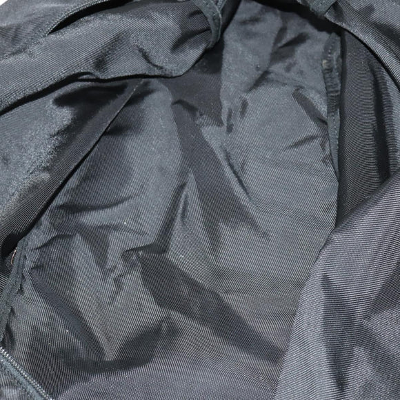 GUCCI Boston Bag Nylon Black Silver 012 0389 Auth bs32709