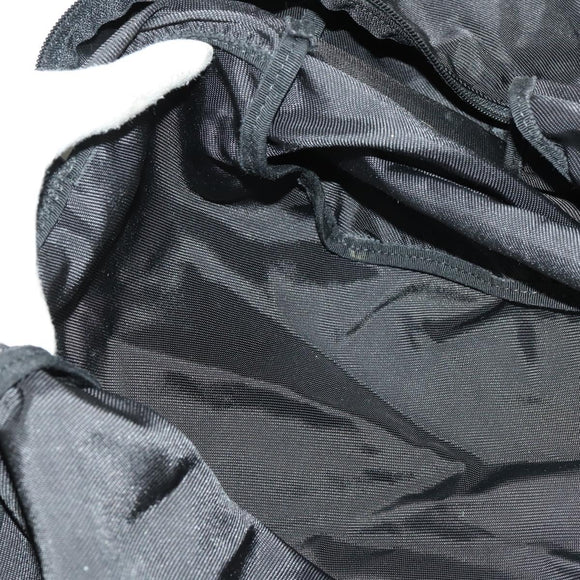 GUCCI Boston Bag Nylon Black Silver 012 0389 Auth bs32709