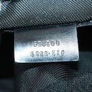 GUCCI Boston Bag Nylon Schwarz Silber 012 0389 Auth bs32709-12