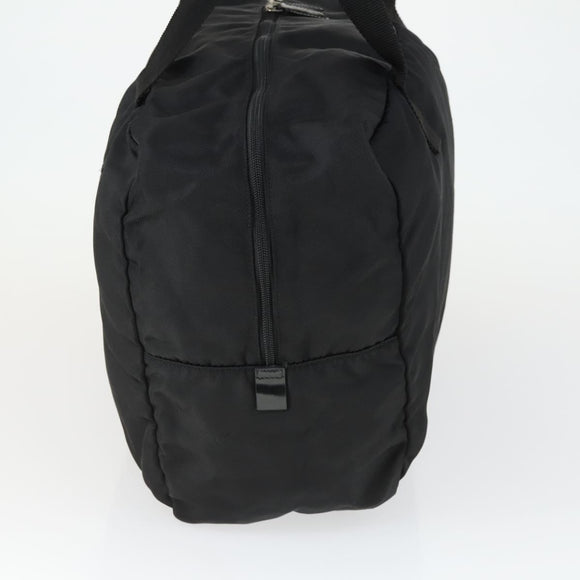 GUCCI Boston Bag Nylon Schwarz Silber 012 0389 Auth bs32709