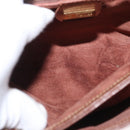 GUCCI Shoulder Bag Leather Brown Gold Auth bs32711-10