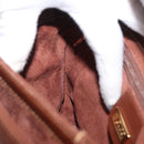 GUCCI Shoulder Bag Leather Brown Gold Auth bs32711-21