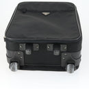 PRADA Carry Case Suitcase Nylon Black Silver Auth bs32712-6
