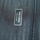 PRADA Carry Case Suitcase Nylon Black Silver Auth bs32712-26