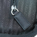 PRADA Carry Case Suitcase Nylon Black Silver Auth bs32712-27