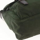 PRADA Shoulder Bag Nylon Green Silver Auth bs32714-11