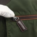 PRADA Shoulder Bag Nylon Green Silver Auth bs32714-16