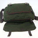 PRADA Shoulder Bag Nylon Green Silver Auth bs32714-17