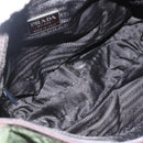 PRADA Shoulder Bag Nylon Green Silver Auth bs32714-20