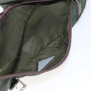 PRADA Shoulder Bag Nylon Green Silver Auth bs32714-25