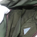 PRADA Shoulder Bag Nylon Green Silver Auth bs32714-26
