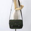 PRADA Shoulder Bag Nylon Green Silver Auth bs32714-28