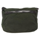 PRADA Shoulder Bag Nylon Green Silver Auth bs32714-3