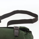 PRADA Shoulder Bag Nylon Green Silver Auth bs32714-8