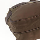 PRADA Umhängetasche Nylon Braun Auth bs32715-14