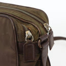 PRADA Umhängetasche Nylon Braun Auth bs32715-10