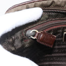 PRADA Shoulder Bag Nylon Brown Auth bs32715-19
