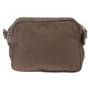PRADA Umhängetasche Nylon Braun Auth bs32715-2