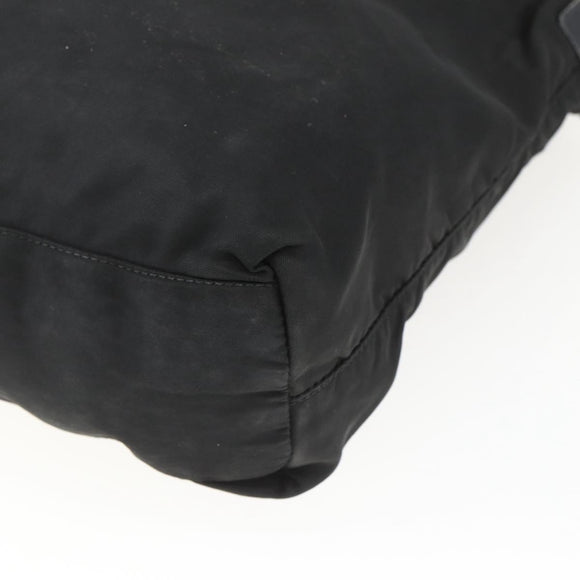 PRADA Shoulder Bag Nylon Black Silver Auth bs32716