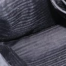 PRADA Shoulder Bag Nylon Black Silver Auth bs32716-23