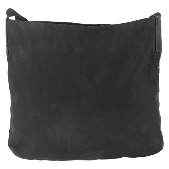PRADA Shoulder Bag Nylon Black Silver Auth bs32716