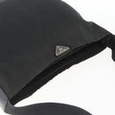 PRADA Shoulder Bag Nylon Black Silver Auth bs32716-6