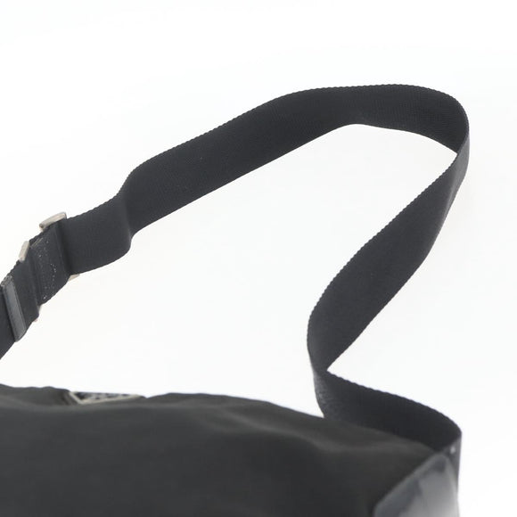 PRADA Shoulder Bag Nylon Black Silver Auth bs32716
