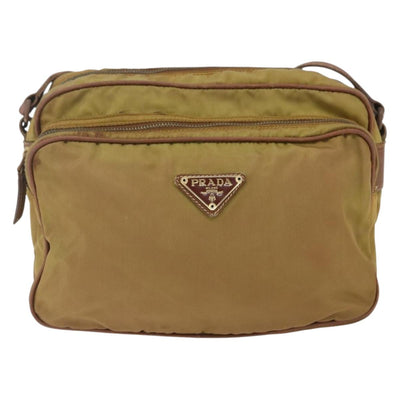 PRADA Shoulder Bag Nylon Brown Auth bs32717 - 0