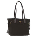PRADA Tote Bag Nylon Green Gold Auth bs32718-1