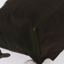 PRADA Tote Bag Nylon Green Gold Auth bs32718-15