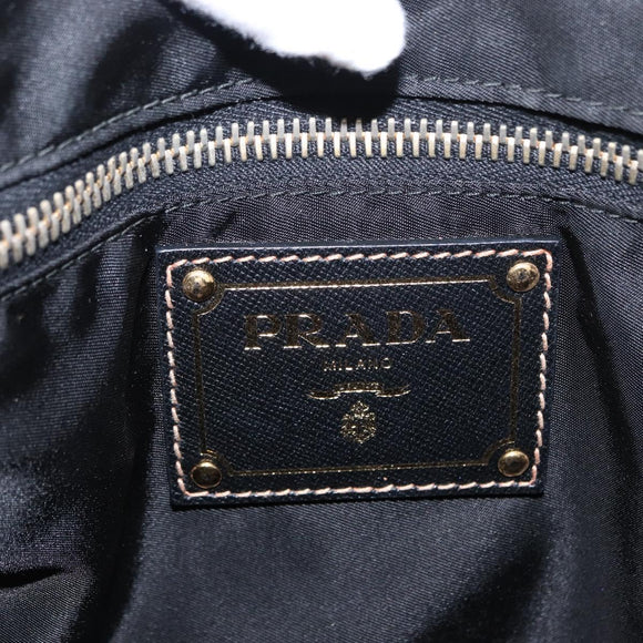 PRADA Tote Bag Nylon Green Gold Auth bs32718