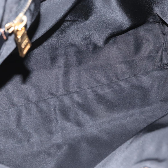 PRADA Tote Bag Nylon Green Gold Auth bs32718