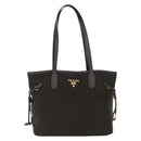 PRADA Tote Bag Nylon Green Gold Auth bs32718-13