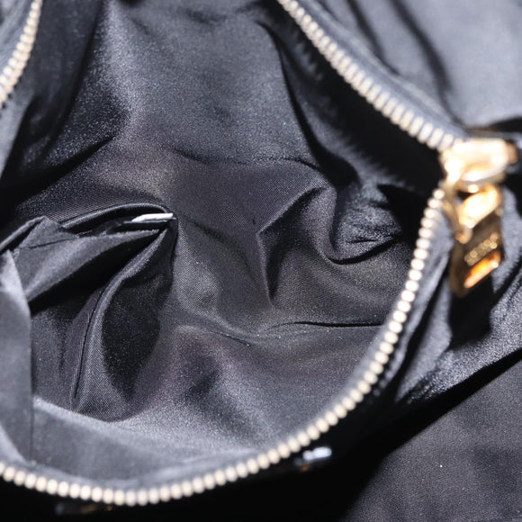 PRADA Tote Bag Nylon Green Gold Auth bs32718