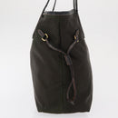 PRADA Tote Bag Nylon Green Gold Auth bs32718-4