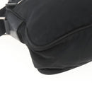 PRADA Shoulder Bag Nylon Black Silver Auth bs32720-15