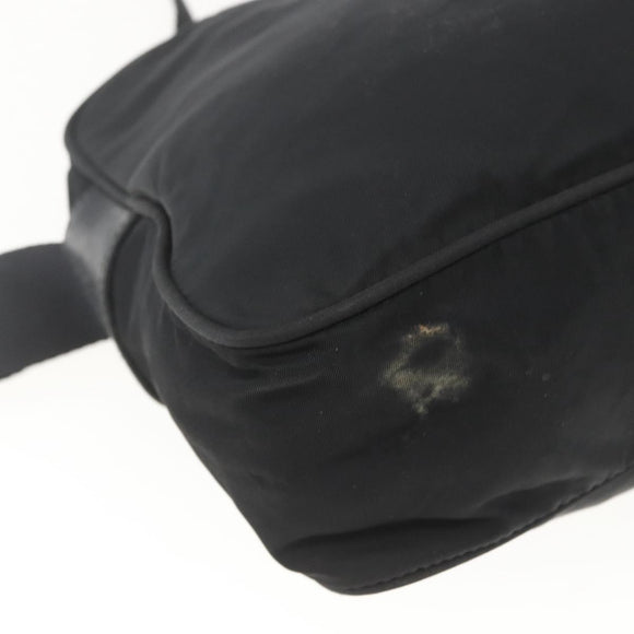 PRADA Shoulder Bag Nylon Black Silver Auth bs32720