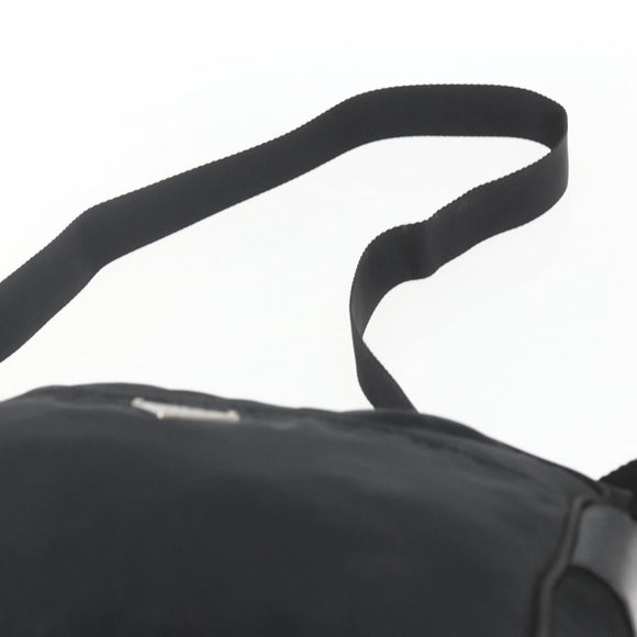 PRADA Shoulder Bag Nylon Black Silver Auth bs32720