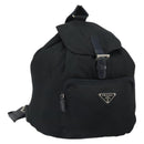 PRADA Backpack Nylon Black Silver Auth bs32721-1