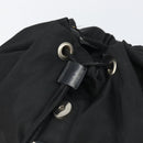 PRADA Backpack Nylon Black Silver Auth bs32721-22