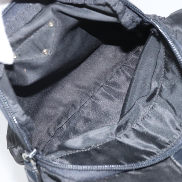 PRADA Backpack Nylon Black Silver Auth bs32721