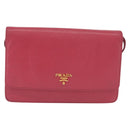 PRADA Shoulder Bag Safiano leather Pink Gold Auth bs32722-2