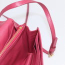 PRADA Shoulder Bag Safiano leather Pink Gold Auth bs32722-23