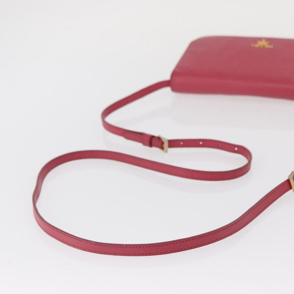 PRADA Shoulder Bag Safiano leather Pink Gold Auth bs32722