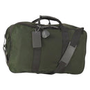 PRADA Boston Bag Nylon Green Silver Auth bs32723-1