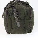 PRADA Boston Bag Nylon Green Silver Auth bs32723-3