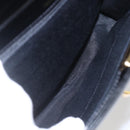 VALENTINO Hand Bag Leather Black Gold Auth bs32730-12